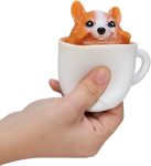 Schylling Pup in a Cup - Squeeze to Reveal Adorable Caffeine-Themed Companions - Style May Vary (Pack of 1)