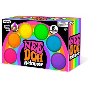 NeeDoh Rainboh Teenie - Mini Globs - 6 Pack