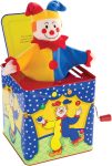 Schylling Jester Jack in the Box - Classic Children's Musical Toy - Colorful and Durable Tin Box with Silly Jester Plush - Age 18 months and Up