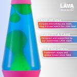 Lava The Original Lamp - 14.5 Neon Pink - Classic Liquid Motion Lamp - Green/Yellow and Blue Liquid - Item #2383 (Amazon Exclusive)