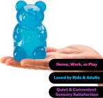 Schylling NeeDoh Gummy Bear - Sensory Fidget Toy with Jelly-Like Filling - 3.5 Tall - Colors May Vary (Pack of 1)